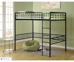 DHP Full Size Metal Loft Bed with Ladder New in Box (Black)