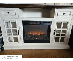 Tv stand fireplace